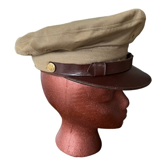 1949 US ARMY UNIFORM VISOR HAT CRUSHER STYLE CAP - Picture 1 of 7